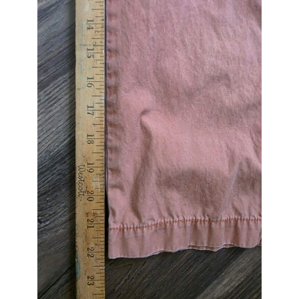 Gloria Vanderbilt peach Wide Leg Crop capri Pants Size 12 Granola Gorpcore boho - Picture 7 of 9